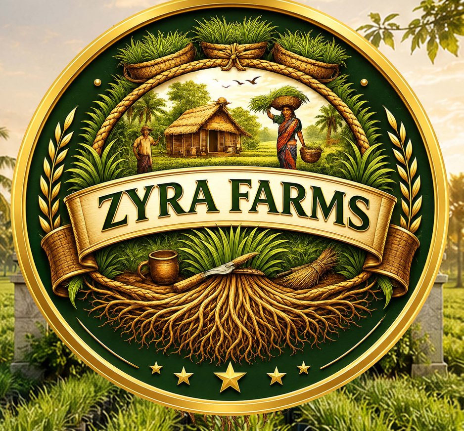 Zyra Farms emblem at the venture