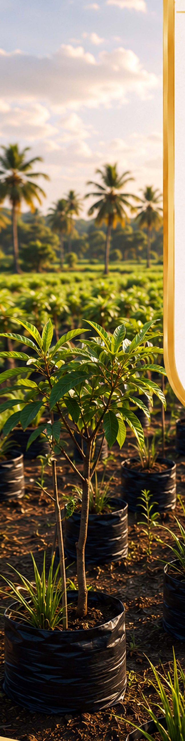 Plantation trees at Zyra Farms